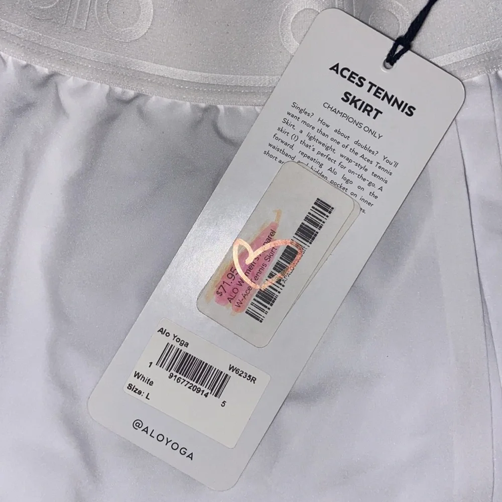 NWT alo yoga aces tennis skirt